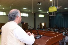 Director Abbottabad Campus awarding superannuated employees with the shields  May 09, 2022