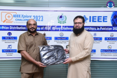 IEEE Xplore Challenge Team visit CUI, Abbottabad Campus on 3rd August 2023 (Thursday) for distribution of Apple iPad Air-5 to Mr. Moiz Tariq 03-Aug-2023